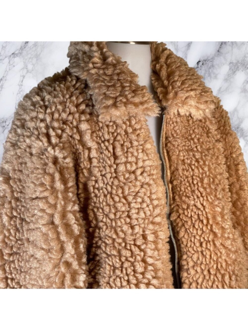 MORE TO COME Indira Teddy Jacket - Camel - Picture 11 of 12